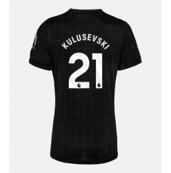 Strój piłkarski Tottenham Hotspur Dejan Kulusevski #21 Koszulka Wyjazdowej damskie 2025-26 Krótki Rękaw