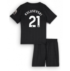 Strój piłkarski Tottenham Hotspur Dejan Kulusevski #21 Koszulka Wyjazdowej dziecięce 2025-26 Krótki Rękaw (+ Krótkie spodenki)
