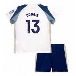 Strój piłkarski Tottenham Hotspur Destiny Udogie #13 Koszulka Podstawowej dziecięce 2025-26 Krótki Rękaw (+ Krótkie spodenki)
