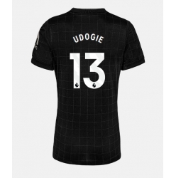 Strój piłkarski Tottenham Hotspur Destiny Udogie #13 Koszulka Wyjazdowej damskie 2025-26 Krótki Rękaw