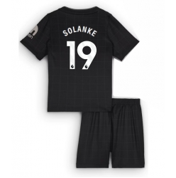 Strój piłkarski Tottenham Hotspur Dominic Solanke #19 Koszulka Wyjazdowej dziecięce 2025-26 Krótki Rękaw (+ Krótkie spodenki)