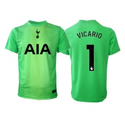 Strój piłkarski Tottenham Hotspur Guglielmo Vicario #1 Bramkarskie Koszulka Podstawowej 2025-26 Krótki Rękaw