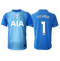 Strój piłkarski Tottenham Hotspur Guglielmo Vicario #1 Bramkarskie Koszulka Wyjazdowej 2025-26 Krótki Rękaw