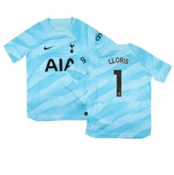 Strój piłkarski Tottenham Hotspur Hugo Lloris #1 Bramkarskie Koszulka Podstawowej dziecięce 2023-24 Krótki Rękaw (+ Krótkie spodenki)