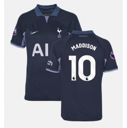 Strój piłkarski Tottenham Hotspur James Maddison #10 Koszulka Wyjazdowej 2023-24 Krótki Rękaw