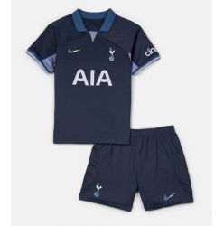 Strój piłkarski Tottenham Hotspur Koszulka Wyjazdowej dziecięce 2023-24 Krótki Rękaw (+ Krótkie spodenki)