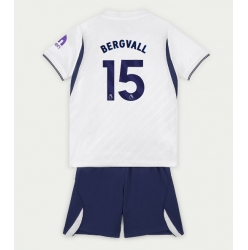 Strój piłkarski Tottenham Hotspur Lucas Bergvall #15 Koszulka Podstawowej dziecięce 2026-27 Krótki Rękaw (+ Krótkie spodenki)