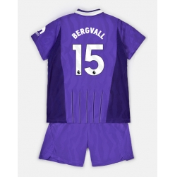 Strój piłkarski Tottenham Hotspur Lucas Bergvall #15 Koszulka Trzeciej dziecięce 2026-27 Krótki Rękaw (+ Krótkie spodenki)