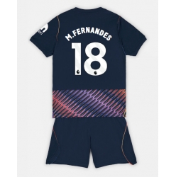 Strój piłkarski Tottenham Hotspur Mateus Fernandes #18 Koszulka Wyjazdowej dziecięce 2026-27 Krótki Rękaw (+ Krótkie spodenki)