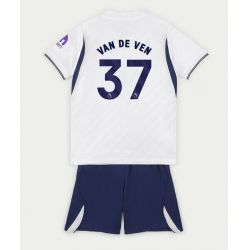 Strój piłkarski Tottenham Hotspur Micky van de Ven #37 Koszulka Podstawowej dziecięce 2026-27 Krótki Rękaw (+ Krótkie spodenki)