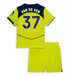 Strój piłkarski Tottenham Hotspur Micky van de Ven #37 Koszulka Trzeciej dziecięce 2025-26 Krótki Rękaw (+ Krótkie spodenki)