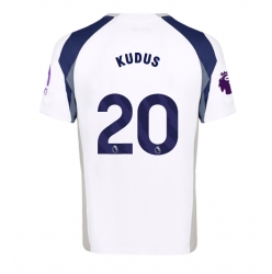 Strój piłkarski Tottenham Hotspur Mohammed Kudus #20 Koszulka Podstawowej 2025-26 Krótki Rękaw