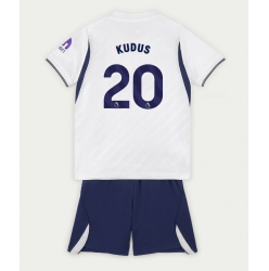 Strój piłkarski Tottenham Hotspur Mohammed Kudus #20 Koszulka Podstawowej dziecięce 2026-27 Krótki Rękaw (+ Krótkie spodenki)
