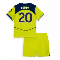 Strój piłkarski Tottenham Hotspur Mohammed Kudus #20 Koszulka Trzeciej dziecięce 2025-26 Krótki Rękaw (+ Krótkie spodenki)