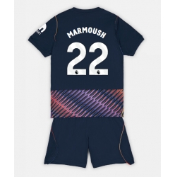 Strój piłkarski Tottenham Hotspur Omar Marmoush #22 Koszulka Wyjazdowej dziecięce 2026-27 Krótki Rękaw (+ Krótkie spodenki)