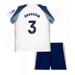 Strój piłkarski Tottenham Hotspur Radu Dragusin #3 Koszulka Podstawowej dziecięce 2025-26 Krótki Rękaw (+ Krótkie spodenki)