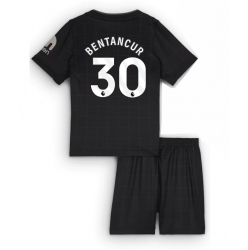 Strój piłkarski Tottenham Hotspur Rodrigo Bentancur #30 Koszulka Wyjazdowej dziecięce 2025-26 Krótki Rękaw (+ Krótkie spodenki)