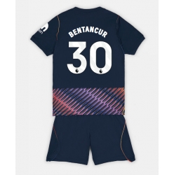 Strój piłkarski Tottenham Hotspur Rodrigo Bentancur #30 Koszulka Wyjazdowej dziecięce 2026-27 Krótki Rękaw (+ Krótkie spodenki)