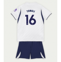 Strój piłkarski Tottenham Hotspur Sandro Tonali #16 Koszulka Podstawowej dziecięce 2026-27 Krótki Rękaw (+ Krótkie spodenki)