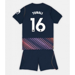 Strój piłkarski Tottenham Hotspur Sandro Tonali #16 Koszulka Wyjazdowej dziecięce 2026-27 Krótki Rękaw (+ Krótkie spodenki)