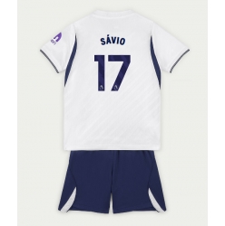 Strój piłkarski Tottenham Hotspur Savio #17 Koszulka Podstawowej dziecięce 2026-27 Krótki Rękaw (+ Krótkie spodenki)