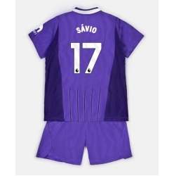 Strój piłkarski Tottenham Hotspur Savio #17 Koszulka Trzeciej dziecięce 2026-27 Krótki Rękaw (+ Krótkie spodenki)