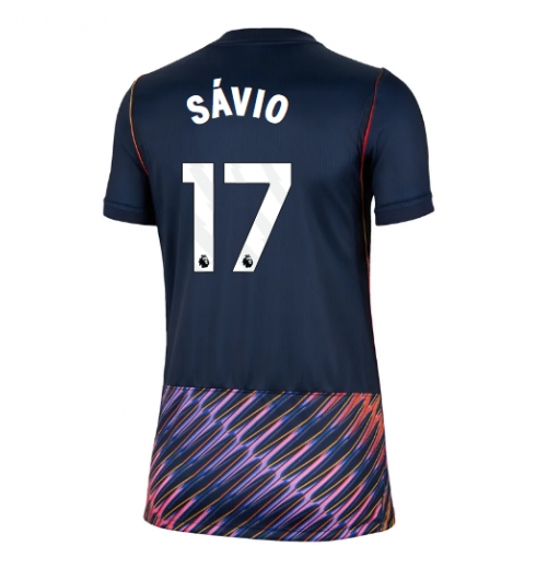 Strój piłkarski Tottenham Hotspur Savio #17 Koszulka Wyjazdowej damskie 2026-27 Krótki Rękaw Strój piłkarski Tottenham Hotspur Savio #17 Koszulka Wyjazdowej damskie 2026-27 Krótki Rękaw