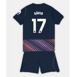 Strój piłkarski Tottenham Hotspur Savio #17 Koszulka Wyjazdowej dziecięce 2026-27 Krótki Rękaw (+ Krótkie spodenki)