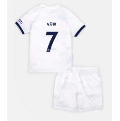 Strój piłkarski Tottenham Hotspur Son Heung-min #7 Koszulka Podstawowej dziecięce 2023-24 Krótki Rękaw (+ Krótkie spodenki)
