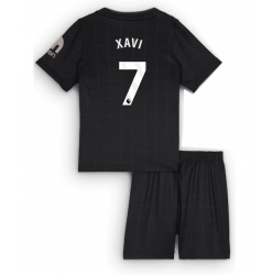 Strój piłkarski Tottenham Hotspur Xavi Simons #7 Koszulka Wyjazdowej dziecięce 2025-26 Krótki Rękaw (+ Krótkie spodenki)