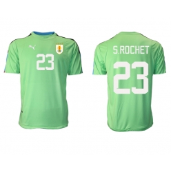Strój piłkarski Urugwaj Sergio Rochet #23 Bramkarskie Koszulka Podstawowej MŚ 2022 Krótki Rękaw
