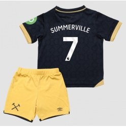 Strój piłkarski West Ham United Crysencio Summerville #7 Koszulka Trzeciej dziecięce 2025-26 Krótki Rękaw (+ Krótkie spodenki)