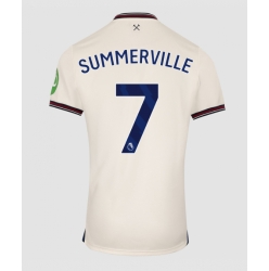 Strój piłkarski West Ham United Crysencio Summerville #7 Koszulka Wyjazdowej 2025-26 Krótki Rękaw