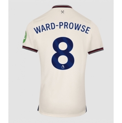 Strój piłkarski West Ham United James Ward-Prowse #8 Koszulka Wyjazdowej 2025-26 Krótki Rękaw