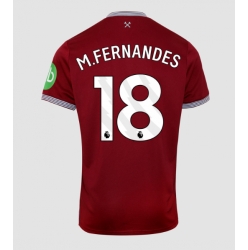 Strój piłkarski West Ham United Mateus Fernandes #18 Koszulka Podstawowej 2025-26 Krótki Rękaw