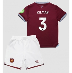 Strój piłkarski West Ham United Max Kilman #3 Koszulka Podstawowej dziecięce 2025-26 Krótki Rękaw (+ Krótkie spodenki)