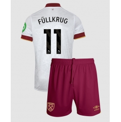 Strój piłkarski West Ham United Niclas Fullkrug #11 Koszulka Trzeciej dziecięce 2024-25 Krótki Rękaw (+ Krótkie spodenki)