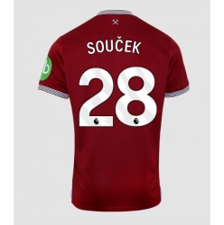 Strój piłkarski West Ham United Tomas Soucek #28 Koszulka Podstawowej 2025-26 Krótki Rękaw