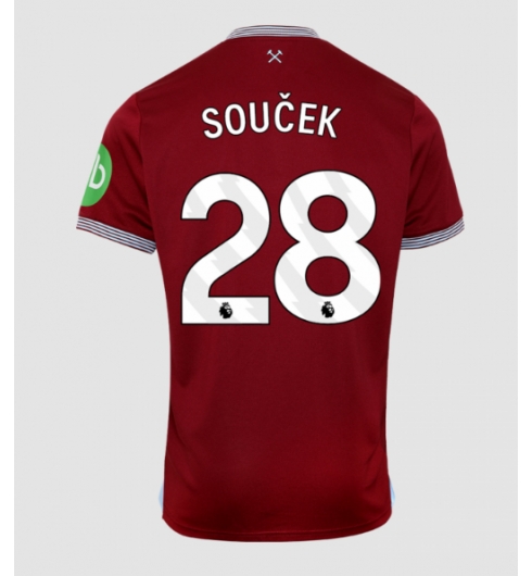 Strój piłkarski West Ham United Tomas Soucek #28 Koszulka Podstawowej 2025-26 Krótki Rękaw Strój piłkarski West Ham United Tomas Soucek #28 Koszulka Podstawowej 2025-26 Krótki Rękaw