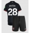 Strój piłkarski West Ham United Tomas Soucek #28 Koszulka Wyjazdowej dziecięce 2024-25 Krótki Rękaw (+ Krótkie spodenki)