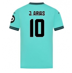 Strój piłkarski Wolves Jhon Arias #10 Koszulka Wyjazdowej 2025-26 Krótki Rękaw