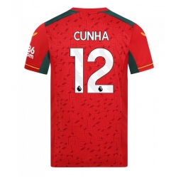 Strój piłkarski Wolves Matheus Cunha #12 Koszulka Wyjazdowej 2023-24 Krótki Rękaw