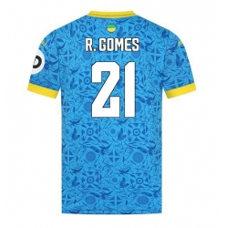 Strój piłkarski Wolves Rodrigo Gomes #21 Koszulka Trzeciej 2025-26 Krótki Rękaw