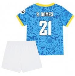 Strój piłkarski Wolves Rodrigo Gomes #21 Koszulka Trzeciej dziecięce 2025-26 Krótki Rękaw (+ Krótkie spodenki)