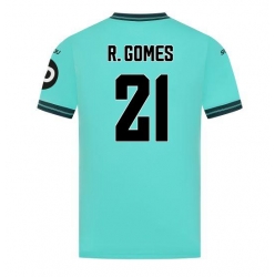 Strój piłkarski Wolves Rodrigo Gomes #21 Koszulka Wyjazdowej 2025-26 Krótki Rękaw