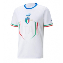 Strój piłkarski Włochy Koszulka Wyjazdowej 2022 Krótki Rękaw