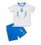 Strój piłkarski Włochy Koszulka Wyjazdowej dziecięce 2022 Krótki Rękaw (+ Krótkie spodenki)